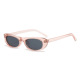 Transparent pink frame Gray piece