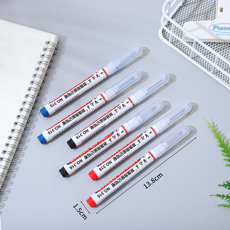 Long head marker woodworking pen with deep mouth tile marker pen lengthening special oily marker pen bathroom installation pen