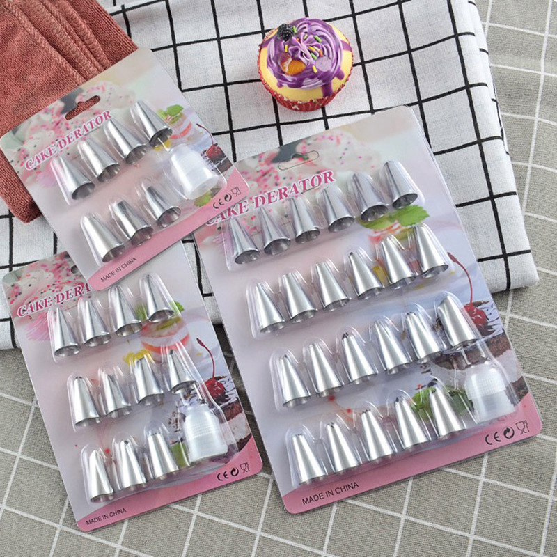 Decorating spout Set 7/11/23 head cream spout set stainless steel spout cake decorating set baking tools
