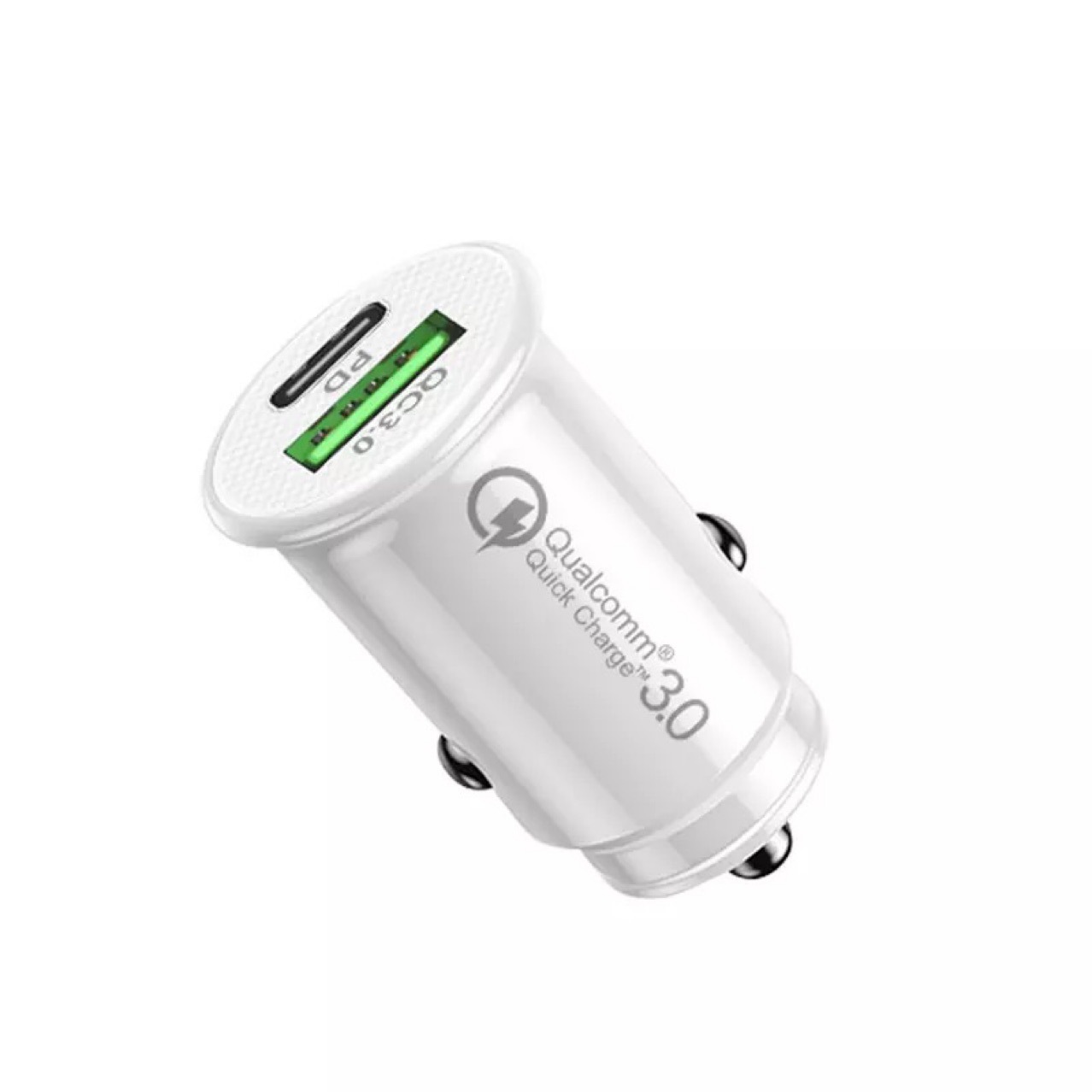 Car charger pd fast charging flash charging car cigarette lighter one-on-two conversion head Dual usb car charging head
