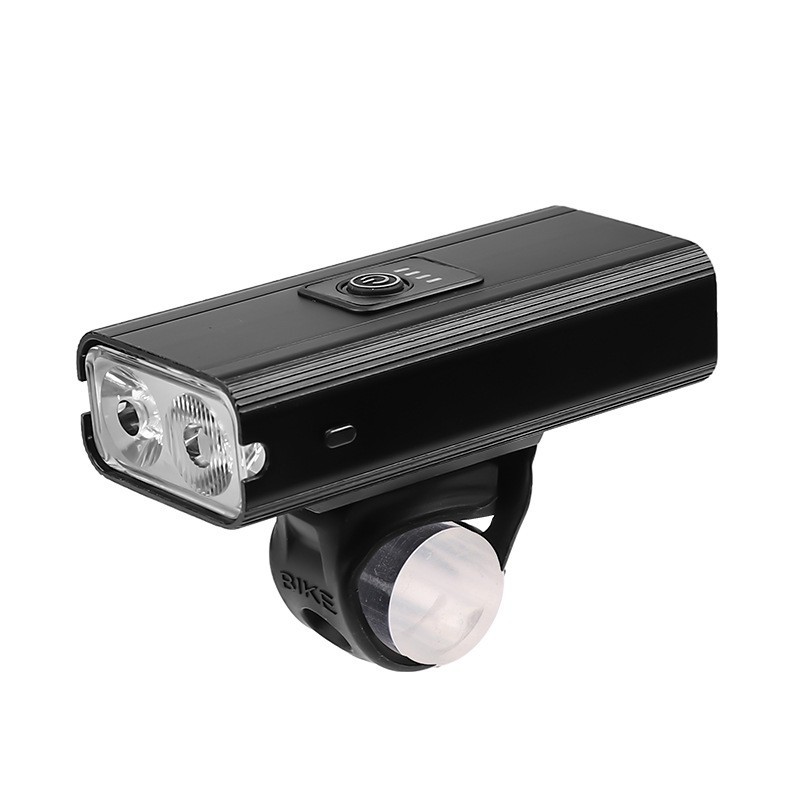 New 2T6 strong light bicycle light USB charging built-in battery power display bicycle headlight cycling light