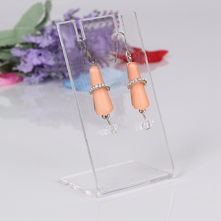 Acrylic display stand earrings display Jewelry earrings bracelet anklet display stand L-shaped display stand counter display stand