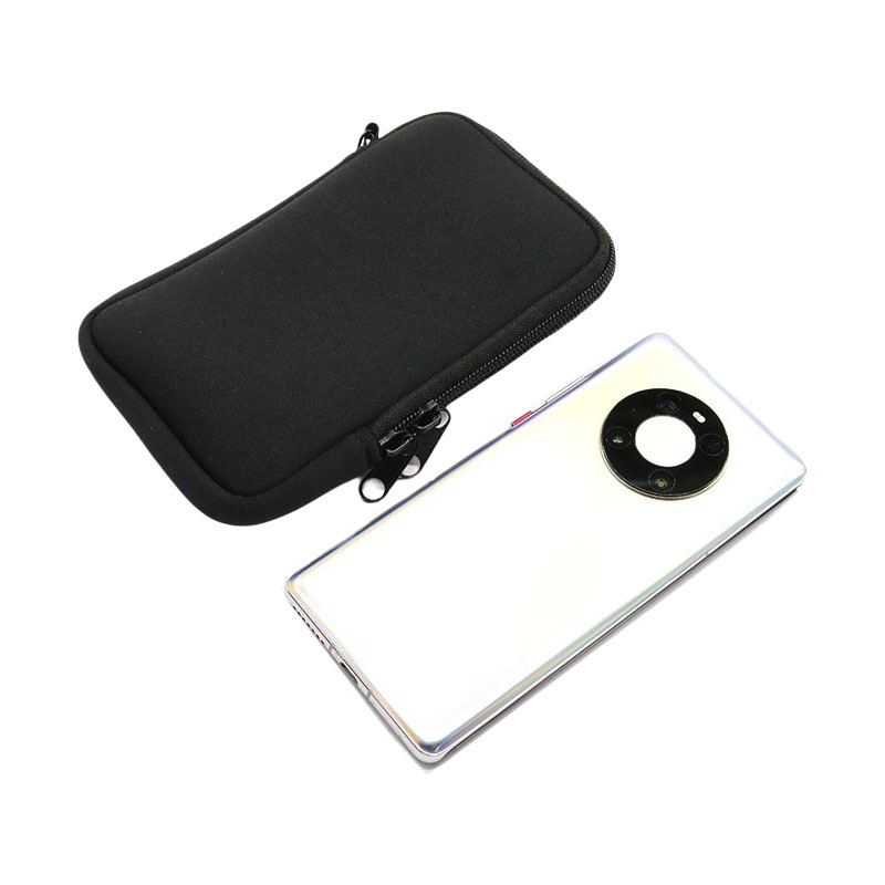 Cross-border in stock 6.7-7.2 inch diving material zipper mobile phone hanging neck mobile phone bag portable waterproof mobile phone storage bag