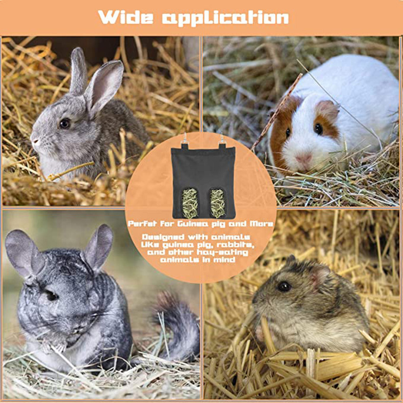 Cross-border Amazon rabbit straw bag feeding bag hamster guinea pig small pet Hay bag rabbit hay bag