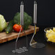 Wholesale stainless steel manual potato puree press baby food supplement masher wave shaped potato press kitchen gadget