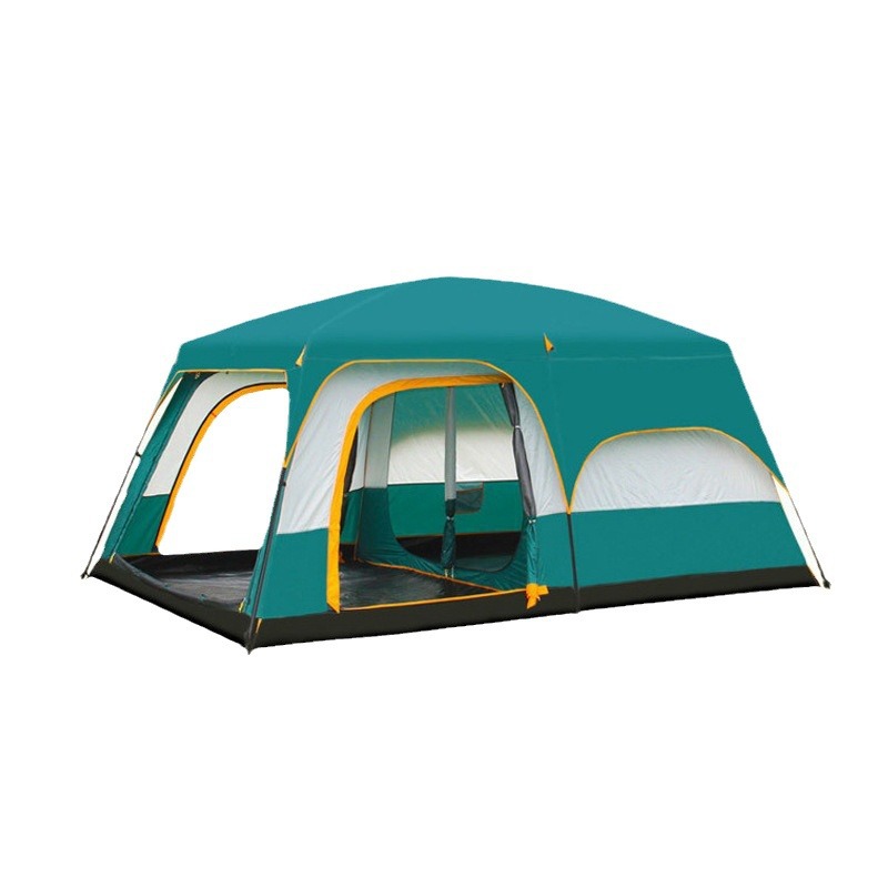 Tent Outdoor Camping Overnight Two-room One-hall Folding Portable Thickened Rainproof Outdoor Awning Camping Equipment