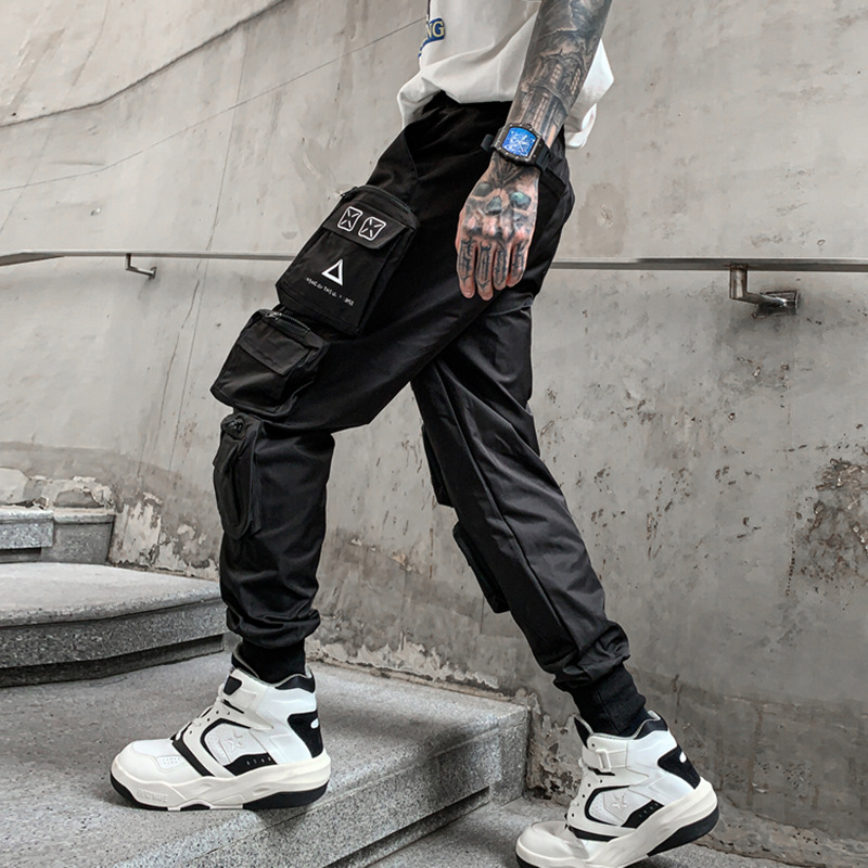 Wholesale spring and summer tooling function men's fashion brand ins toe casual Joker youth pants K913 P105