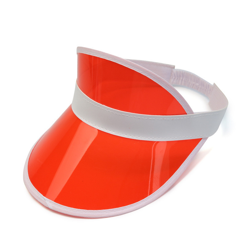 Factory in stock PVC summer sun hat UV function Sun Hat sun protection LOGO printing advertising empty top hat