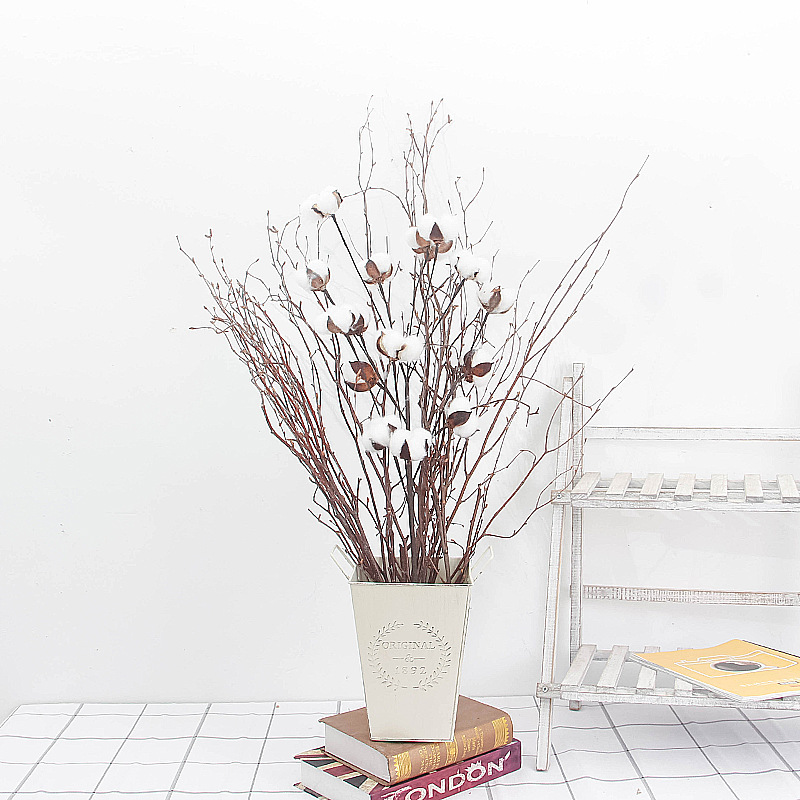 Factory wholesale square retro original flower iron bucket meat flower simple desktop storage bucket home decoration