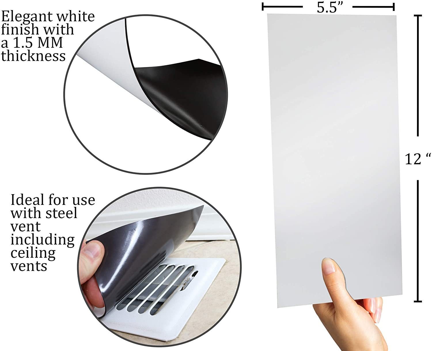 Factory spot Ins Amazon cross-border white magnetic vent cover strong suction Vent Covers