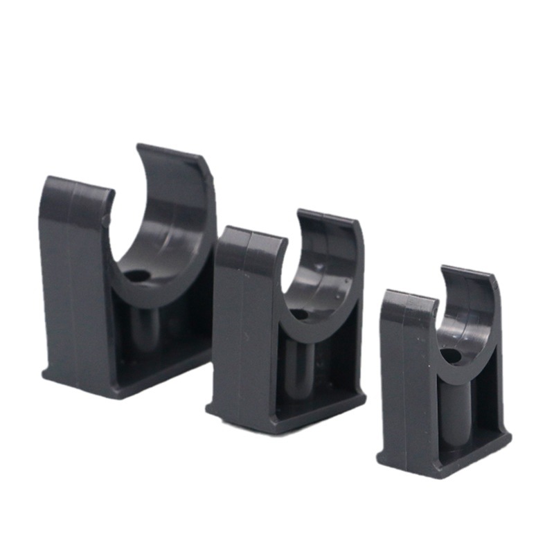 UPVC Pipe clamp pipe clamp angle code pipe U-clamp industrial chemical grade PVC pipe fittings complete collection 20 25 32mm