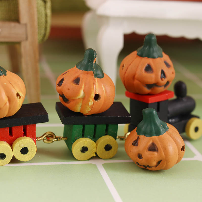 Miniature food play Halloween pumpkin mini model 1:12 points doll house decoration dollhouse pocket