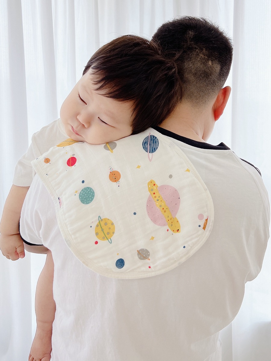 Class a baby saliva towel bamboo cotton gauze bib bib baby products baby shoulder pad anti-overflow milk burp towel