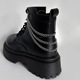 Stainless steel three-layer chain shoe chain (one pack)