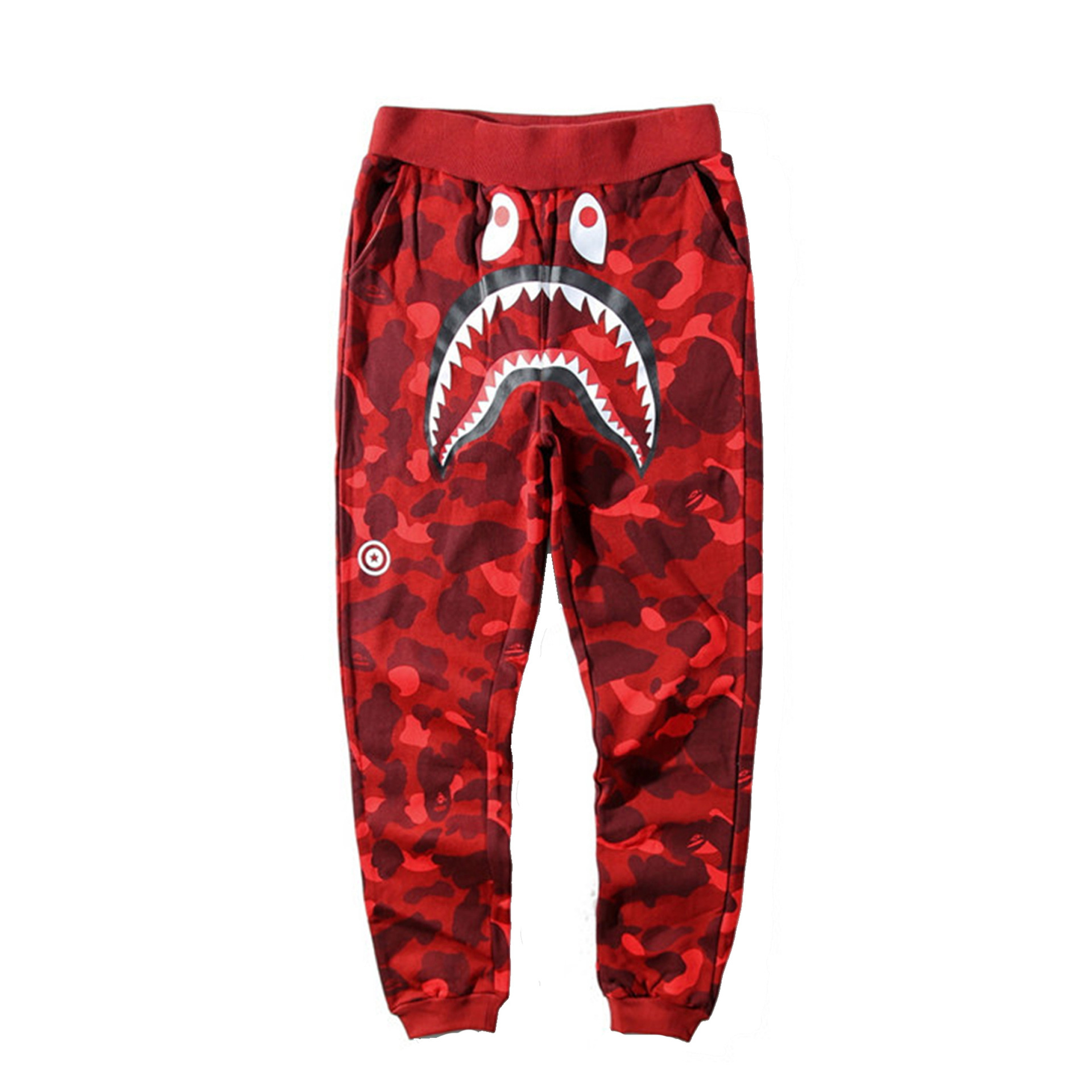 2024 factory wholesale Japanese fashion brand pants orange camouflage toe casual pants 3D digital printed pants