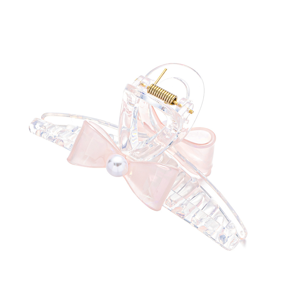 Fermaglio trasparente per capelli Fermaglio carino Grande fermaglio a farfalla Fermaglio a squalo Perla Accessori per capelli Copricapo all'ingrosso_voghion.com