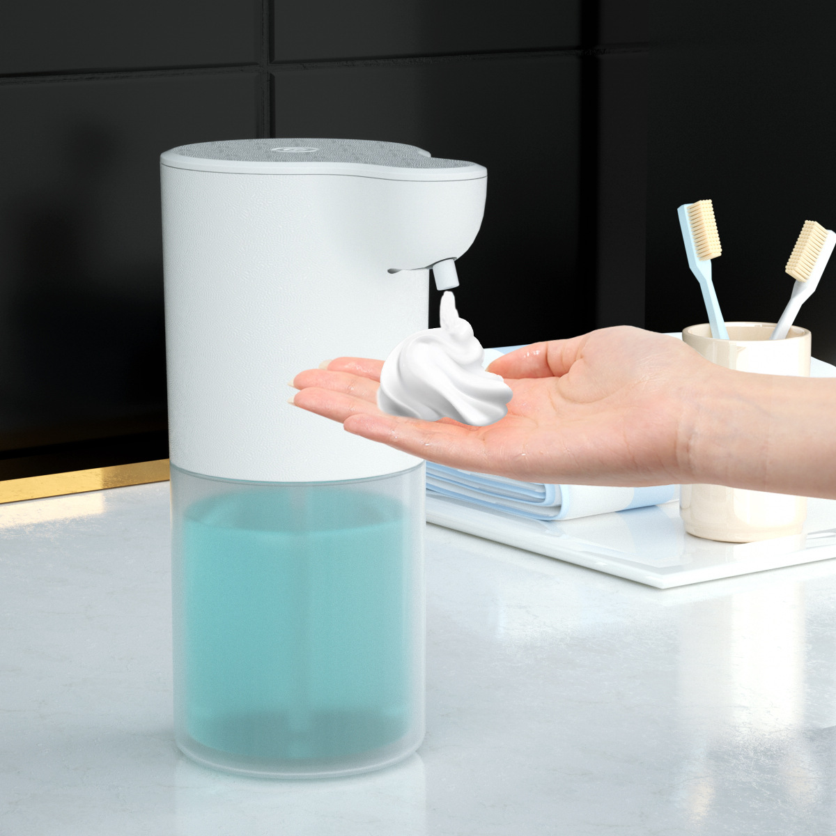 Intelligent induction charging soap dispenser foam washing mobile phone automatic induction hand sanitizer alcohol spray soap dispenser