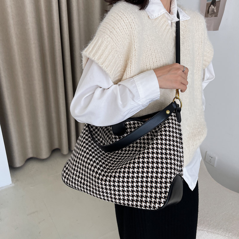 Sense Bag Women's Large Capacity 2022 New Fashion Autumn and Winter College Students' School Bag Commuting Shoulder Tote Bag