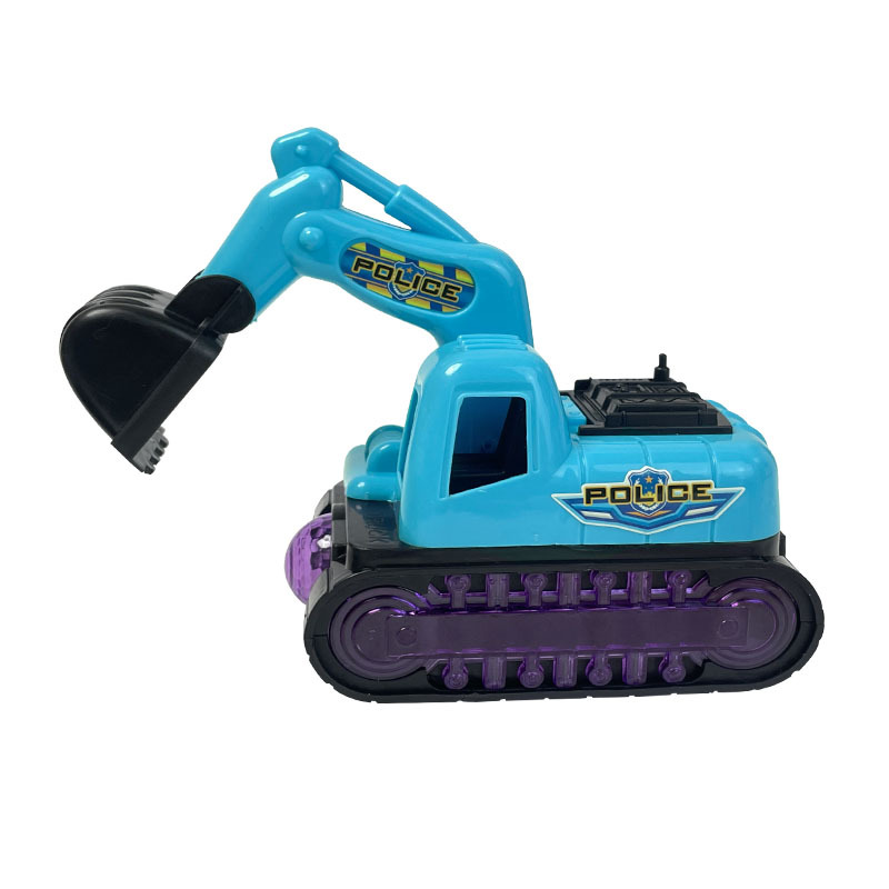 Boy toy excavator Electric Universal Music luminous cross-border night market stall hot selling Yiwu toy car wholesale