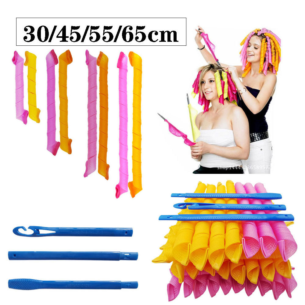 30-65cm magic hair curler hair curler lazy magic hair curling tool spiral shape bangs roll factory