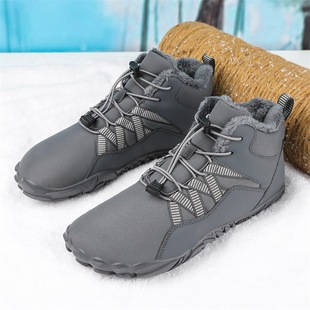 Cross-border new Zhongbang 750 outdoor five-finger hiking shoes men's and women's fleece-lined warm snow boots winter thickened couple