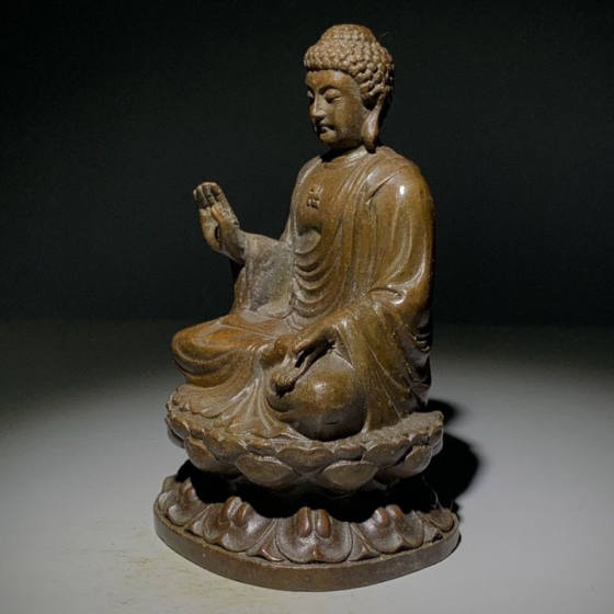 Sakyamani Buddha statue decoration antique collection vintage home decoration decoration Buddha Buddha desktop decoration