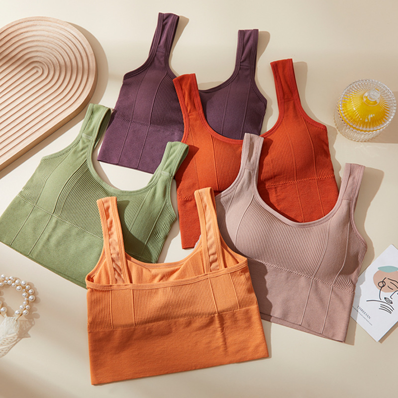 Summer seamless girl wireless fixed strap wrapped chest beauty back vest tube top bra underwear wholesale