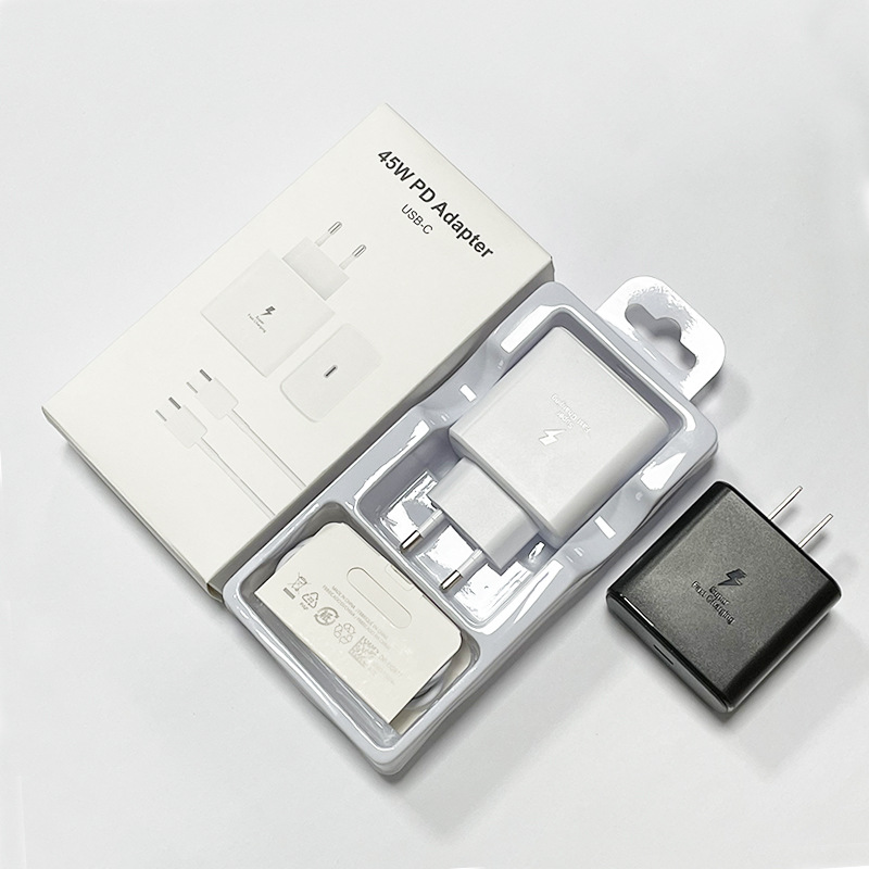 Applicable to Samsung charger original pd25w35w45w65w fast charging head cross-border US, Europe and UK mobile phone charging head