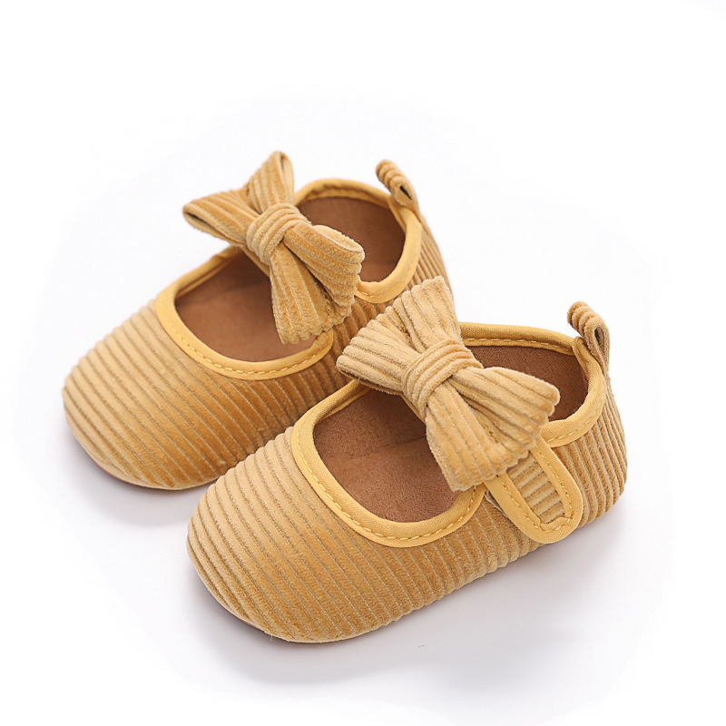 2022 New Spring cross-border best selling baby shoes bow rubber sole non-slip toddler shoes princess shoes a generation of hair