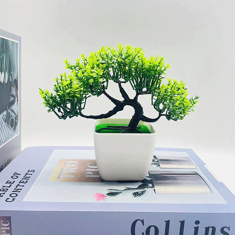 Simulation potted plant simulation small dragon claw welcome pine small bonsai artificial flower ornaments fake flower bonsai cross-border direct supply