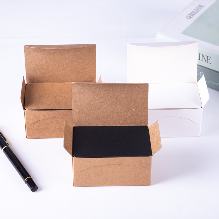 Retro Kraft paper blank rounded box diy graffiti postcard word card spot wholesale