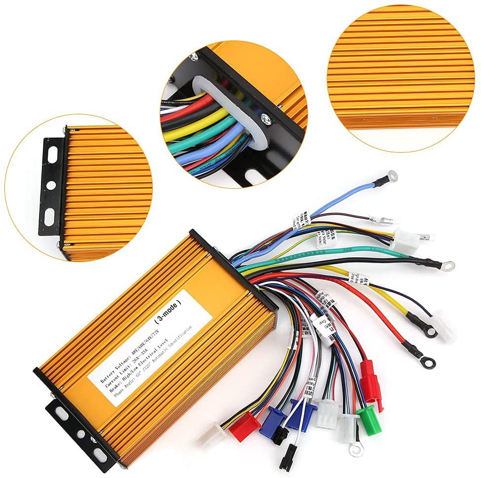 48V/64V/72v battery electric vehicle controller sine wave
