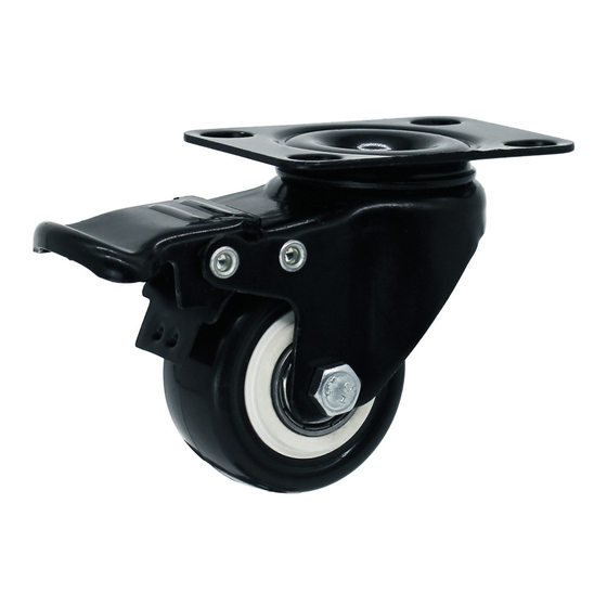 Black gold diamond caster light pvc polyurethane double bearing 1.5-inch 2-inch 2.5-inch directional Universal wheel furniture wheel