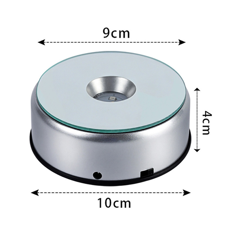 サイレント回転 Led カラフルな白色光ランプホルダー 3d 彫刻クリスタルベース家の装飾飾りディスプレイスタンド|undefined
