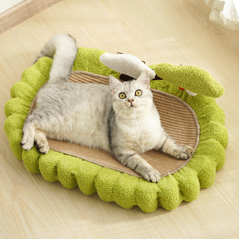 Cash Tree Cat Scratch Basin Конопляный коврик Мультфильм Устойчивый к царапинам Износостойкий бассейн для кошек с царапинами Маленькая свежая и простая игрушка для кошек