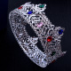 Thick silver mixed color Crystal
