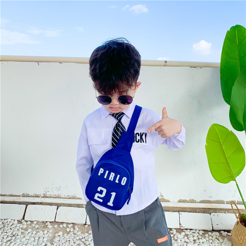 Children's Bags Wholesale Fashion Letters Girls' Chest Bag Casual Sports Boys Shoulder Bag All-match Crossbody Bag