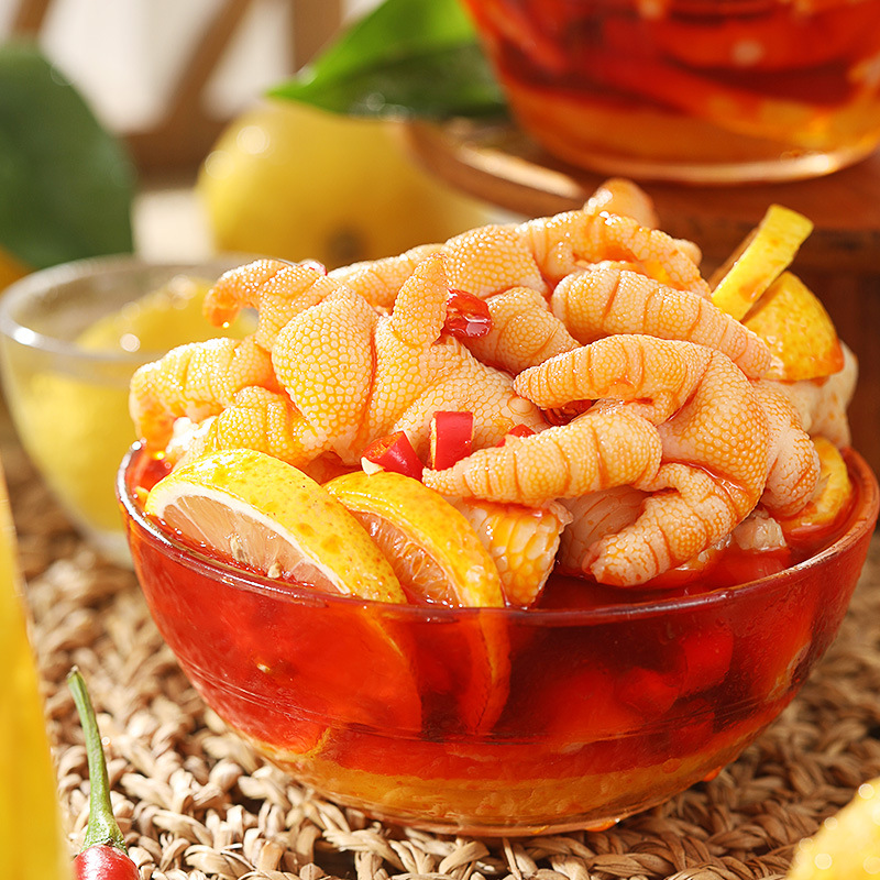 Shudao fragrant sour and spicy boneless chicken feet chicken feet 200g Sichuan and Chongqing chicken snacks instant cooked food wholesale