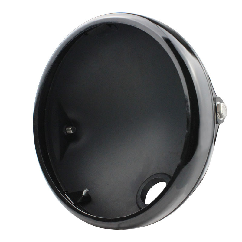 Motorcycle 7 inch headlight shell Harley LED headlight bright black lamp shell front lamp headlight rear cover Shell