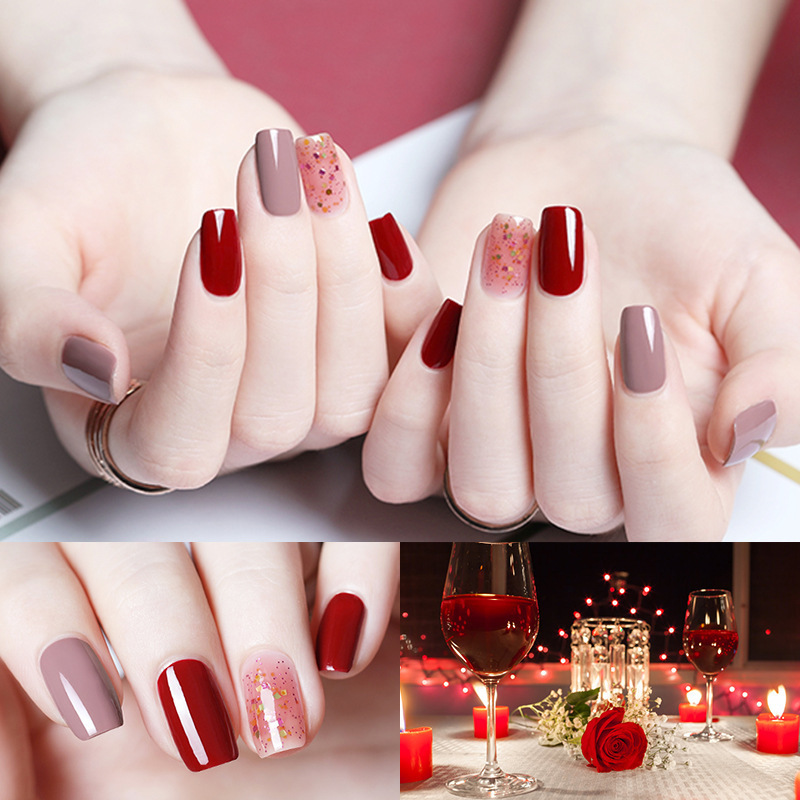 Nail Polish Non-Baking Long-lasting White Quick-drying Ice Triplets Set Peelable Long-lasting Tear Nail Oil Nutrition Oil