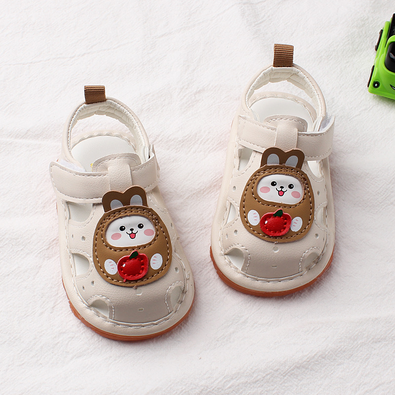 Summer New Whistle Boys sandals 0-1-2 years old beef tendon sole children's call shoes women's baby shoes wholesale 2791