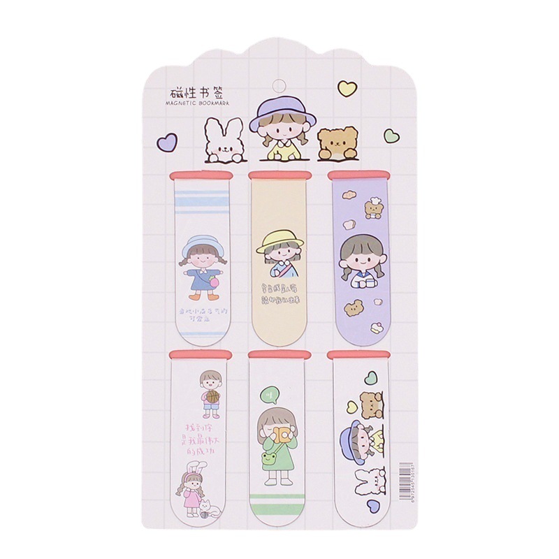 Which ao c magnetic folding bookmark cute cartoon magnet bookmark simple student bookmark in stock wholesale