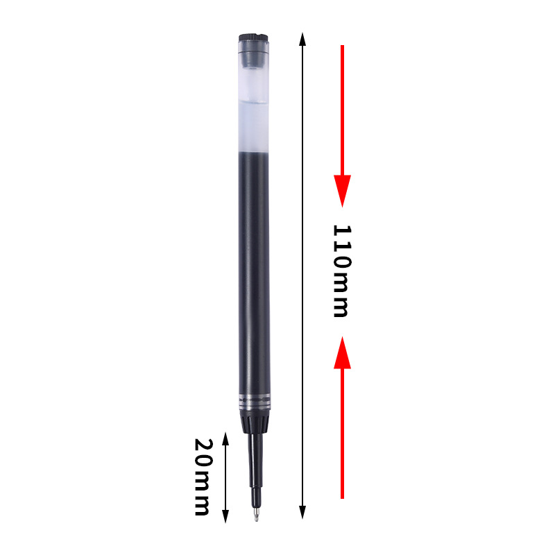 Popular large capacity Big ink king press pen ST head giant writing gel pen water pen black signature pen refill wholesale