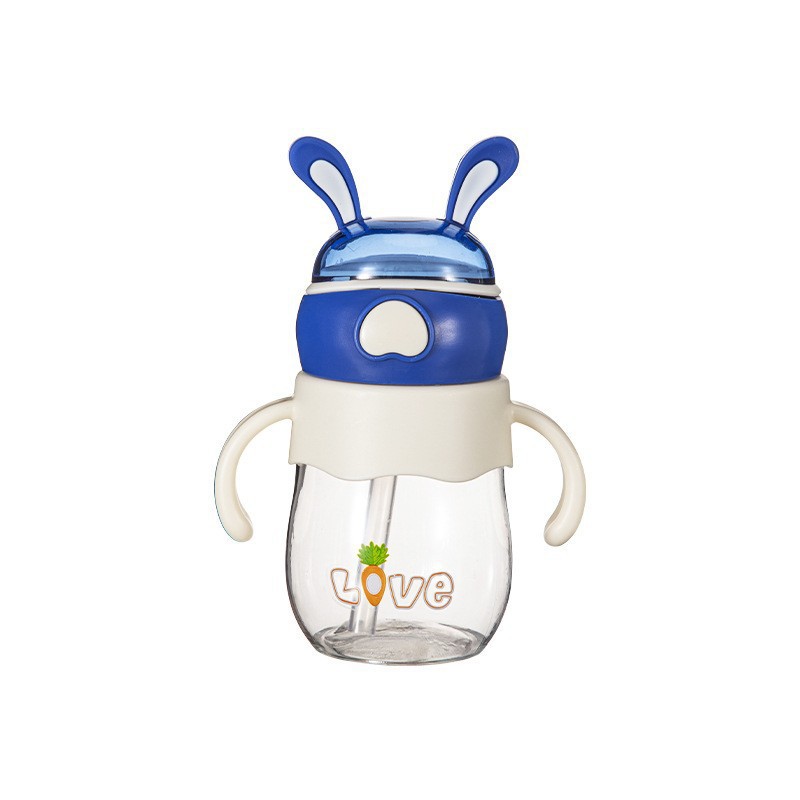 New Children's Water Cup School Kindergarten New Student Suction Cup Baby Rabbit Cartoon Cute Super Cute Kettle