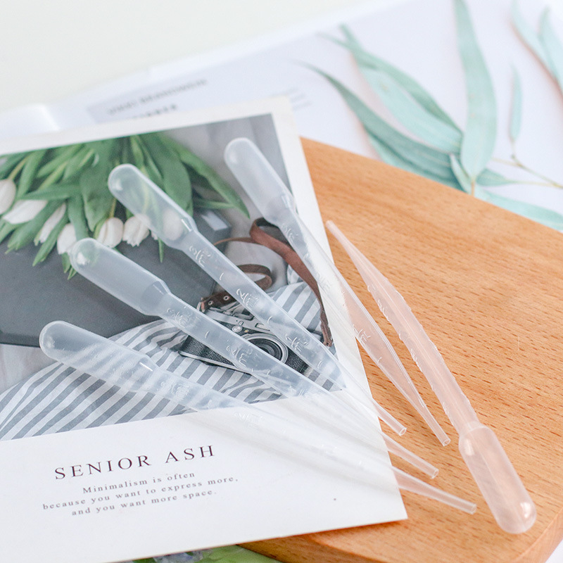 Meimuer disposable 3ml plastic scale straw diy aromatherapy essential oil dropper sub-packaging production tool