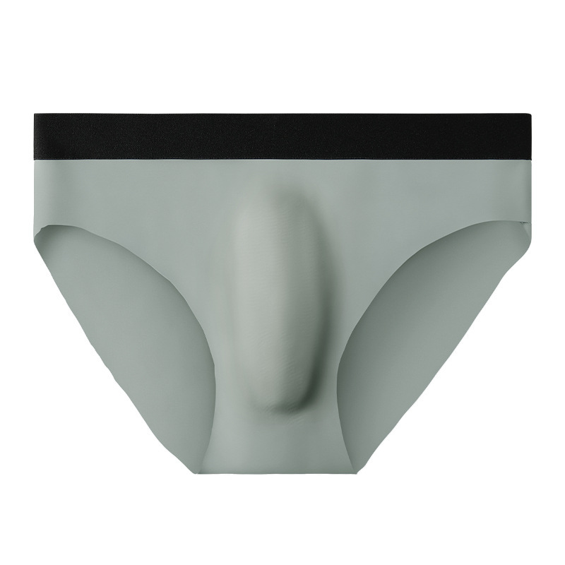 Men's Underwear Men's Ice Silk Traceless Breathable Ultra-thin Briefs Summer Ice Cool Soft and Comfortable Underpants for Boys