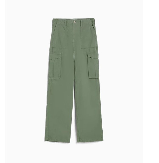 2023spring and summer new casual all-matching Army Green overalls hot girl high waist adjustable straight overalls