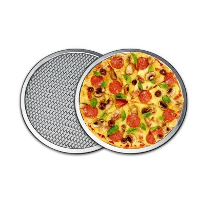 Thickened Pizza Mesh Plate 6 inch -20 inch Aluminum Pizza Mesh Baking Plate Pizza Drying Mesh Pizza Plate Baking Mold