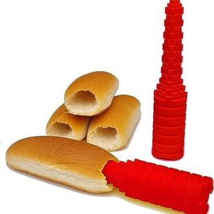 Cross-border new creative bread hot dog drill hole device leak-proof hot dog artifact hamburger hot dog Hotdogger
