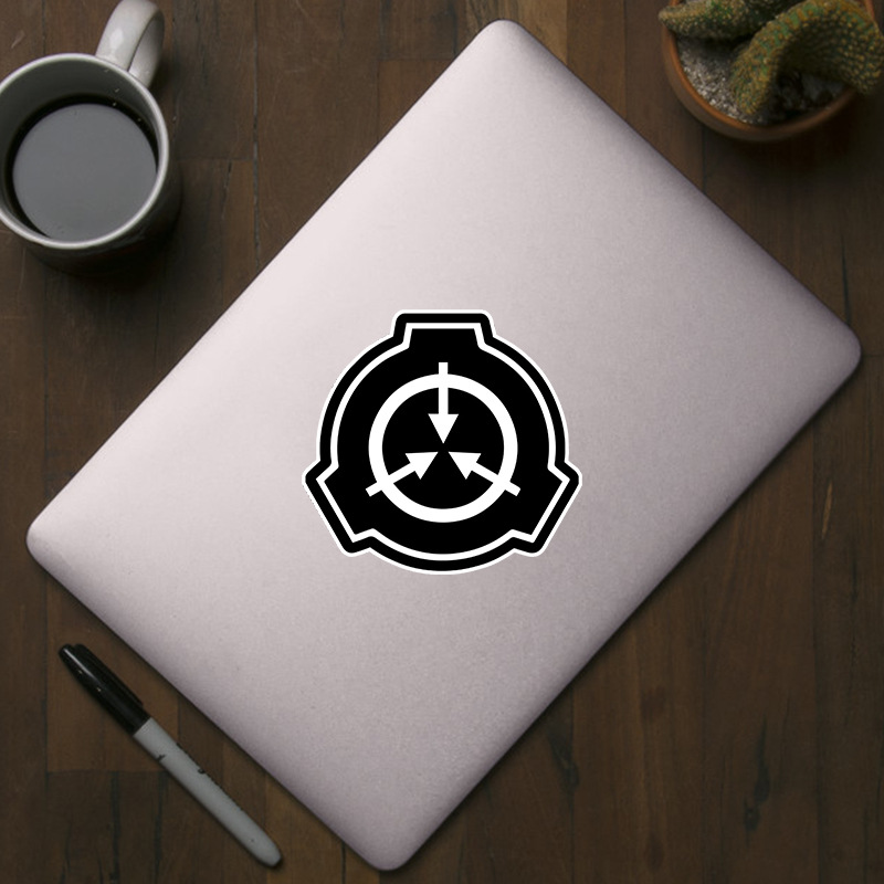 SCP Foundation large suit decorative car motorcycle helmet skateboard luggage computer sticker